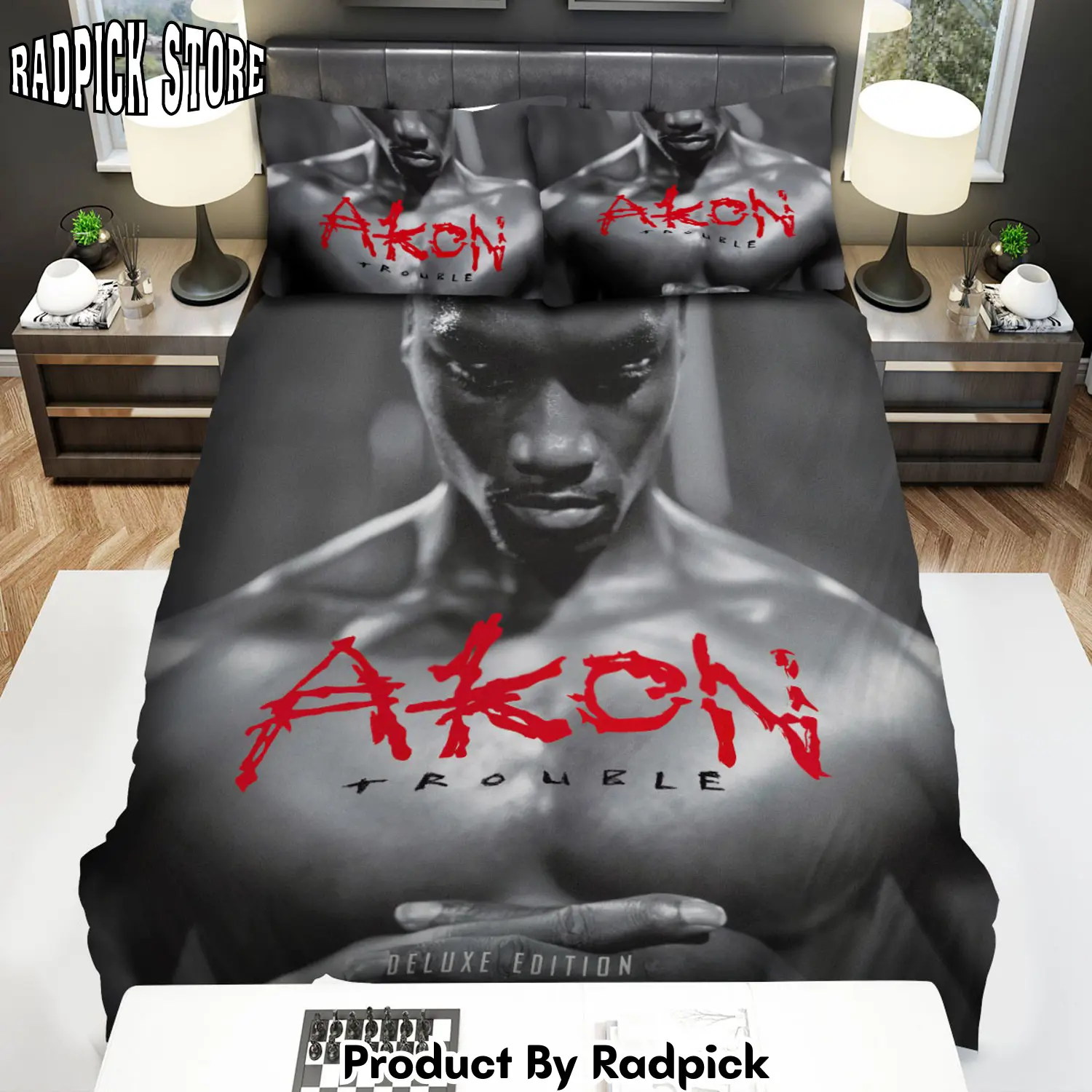 Radpick akon trouble album cover duvet cover bedroom sets comfortable bedding sets rp3278871